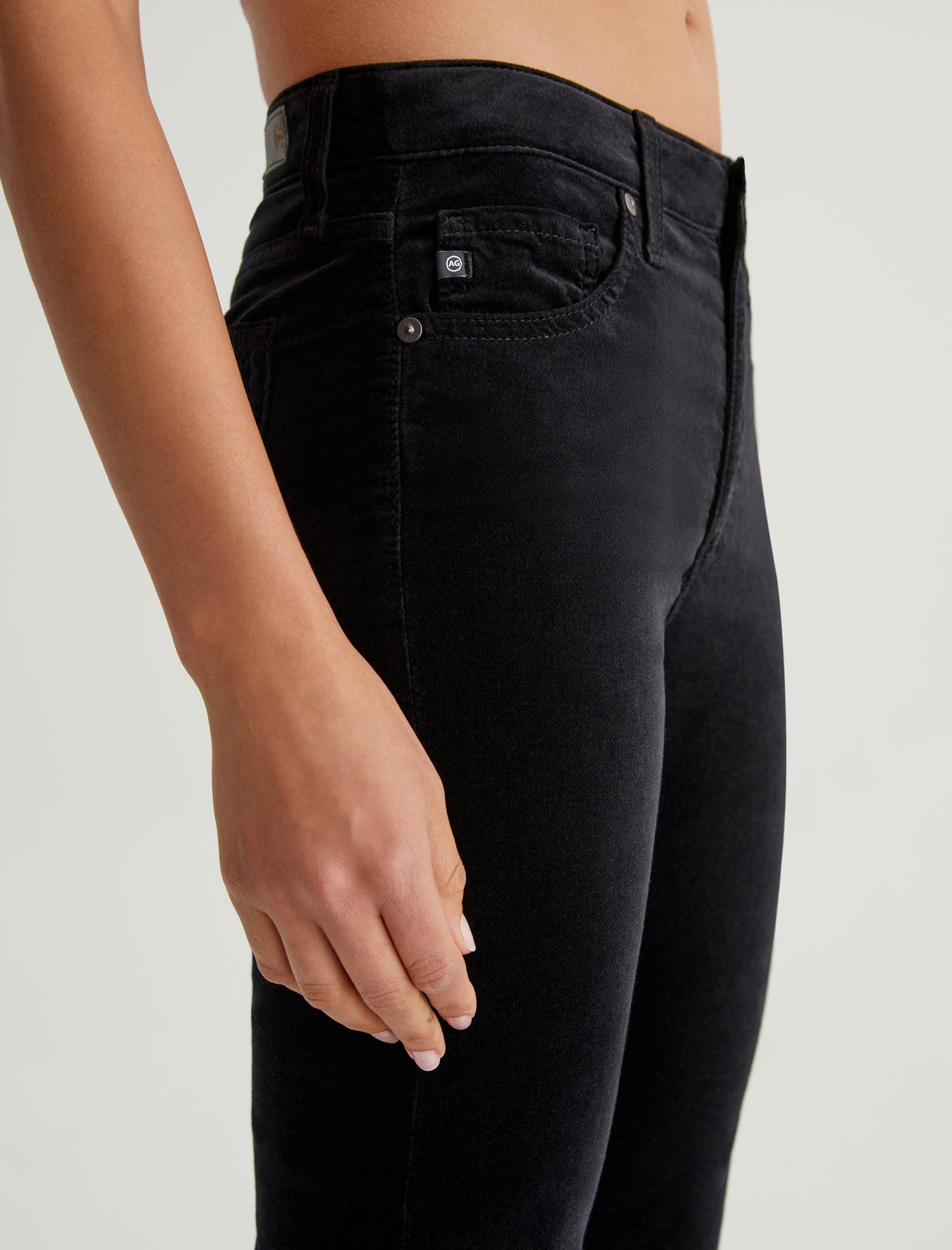 Mari Extended|Velvet High-Rise Slim Straight